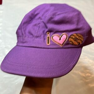 GIRL SCOUTS cap I LOVE Cookies PURPLE HAT adjustable I ❤️ Samoas canvas fits 8+